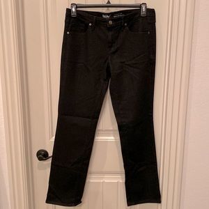Black Massimo Mid-Rise Straight Jeans Size 12